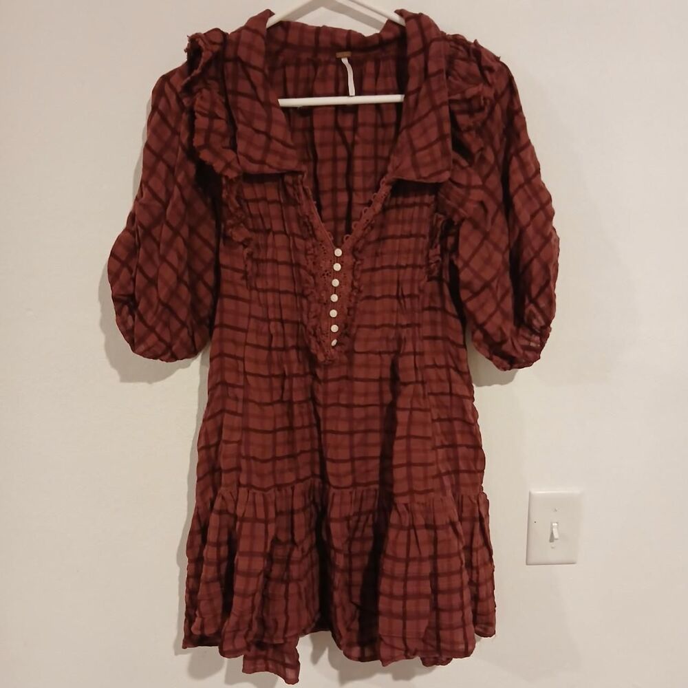 Free People Elora Mini Dress Juneberry Purple Modern Boho Small